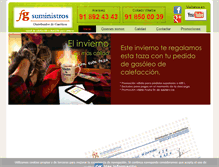 Tablet Screenshot of fgsuministros.com